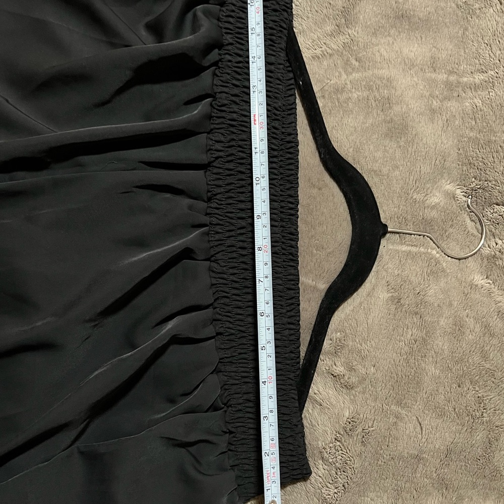 Black Shein 2x pants with cute side opening and bow